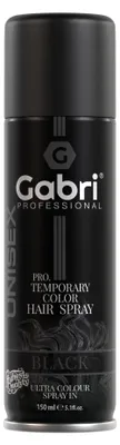 Produktbild von Gabri Professional - Pro Temporary Hair Colour Spray Black 150ml
