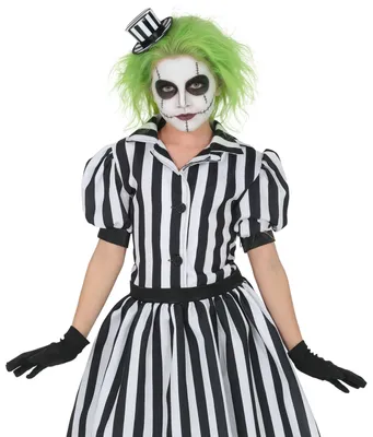Zdjęcie produktu dla Strój Szalony Duszek Dziewczynka Dobra Jakość 10-12 lat 151cm Halloween