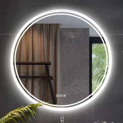 Image de Miroir de salle de bain à LED 80 cm, intensité réglable, anti-buée, àtactile