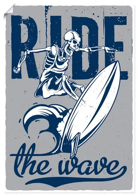 Produktbild von ARTland Poster Reite die Welle Größe: 90x130 cm
