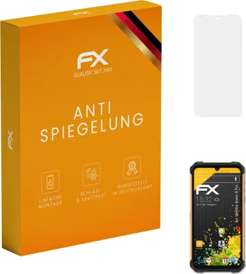 Produktbild von atFoliX FX-Antireflex 3x Schutzfolie kompatibel mit Ulefone Armor 8 Pro Displayfolie