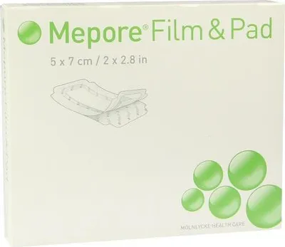 Produktbild von Mepore Verbandstoffe 5x7 cm, 5 Stück