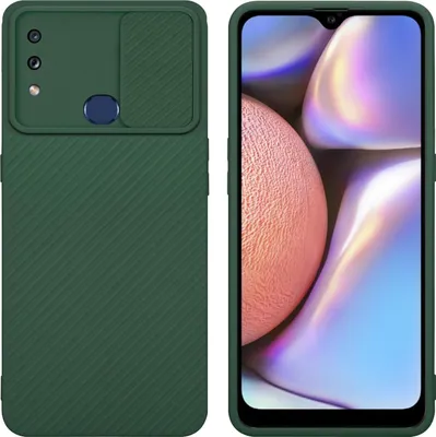 Produktbild von Cadorabo Hülle für Samsung Galaxy A10s / M01s Schutz Hülle in Grün Handyhülle TPU Etui Case Cover Kameraschutz
