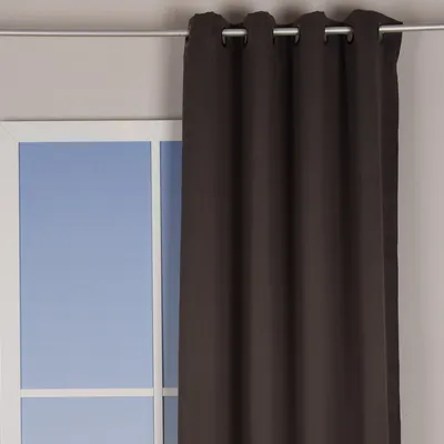 Produktbild von Verdunklungsgardine mit Ösenaufhängung einfarbig anthrazit 135x250cm