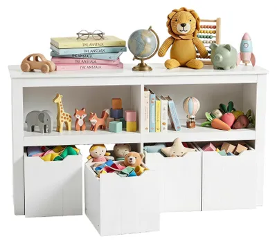 Produktbild von Bücherregal für Kinder mit Schubladen und Stauraum