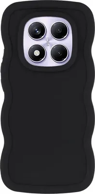 Productafbeelding van Hoesje voor Xiaomi Redmi Note 14 4G - Achterkant Phonesta Wavy, siliconen - Zwart