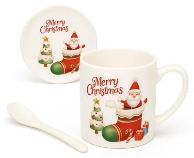 Immagine prodotto di Tazza festiva - set in scatola con piattino e cucchiaio 400 ml KB20WZ4