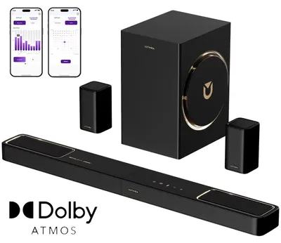 Image de Barre de son - Système cinéma - Système de son surround - Haut-parleur TV - 5.1.2 canaux - Dolby Atmos