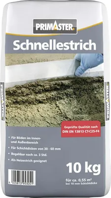 Produktbild von Primaster Zement Schnellestrich 4 mm 10 kg