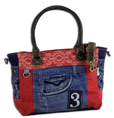 Produktbild von Sunsa Damen Tasche Umhängetasche Handtasche Canvas & Leder bag mit Jeans Taschen Denim klein Schultertasche Damentaschen Vintage Crossbody Handtaschen Teenager Fashion
