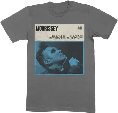 Obrázok produktu pre Morrissey - "International Playboys" T-Shirt für Herren/Damen Uni RO3547 (L) (Anthrazit)