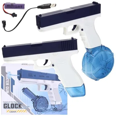 Zdjęcie produktu dla Pistolet na Wodę Automatyczny Elektryczny Glock 2 Magazynki Sikawka
