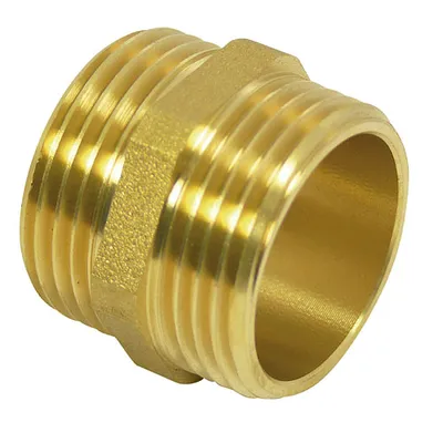 Produktbild von Doppelgewindestück mit Außengewinde, 3/8", Messing