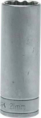 Zdjęcie produktu dla Długa nasadka sześciokątna z uchwytem 1/2" 21 mm