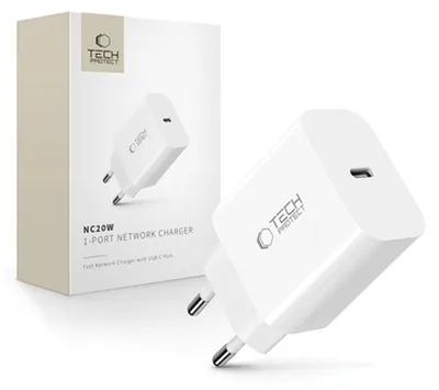 Obrázok produktu pre Tech-Protect Nc20W 1-portová sieťová nabíjačka Pd20W biela
