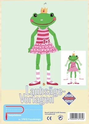 Produktbild von Pebaro Laubsägevorlage Froschkönigin