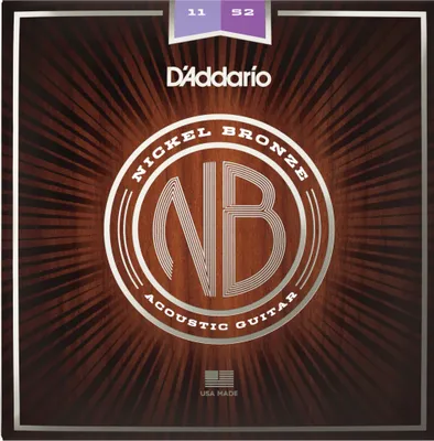 Image de D'Addario NB1152 - Nickelbronze - custom light (011-052)