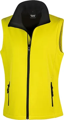 Immagine prodotto di Result Core R232F | Scaldacorpo donna Printable Soft Shell - Colore: Giallo/Nero - Taglia: M