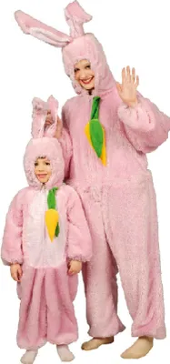 Produktbild von K332536-46-48-A rosa Damen Hase Hasen Kostüm-Overall Gr.46-48