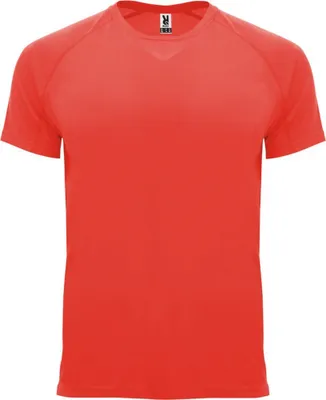 Produktbild von Roly - "Bahrain" T-Shirt für Herren - Sport kurzärmlig PF4339 (XL) (Fluoreszierende Koralle)