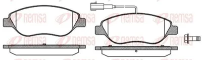Produktbild von REMSA Bremsbeläge Satz Vorne Bremsklötze für FIAT BRAVO II (198) 0860.02