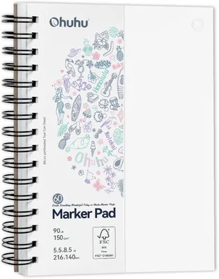 Productafbeelding van Schetsboek - Dubbelzijdig, chloorvrij papier - Voor tekenen en schetsen - 5,5 inch - 60 bladzijden
