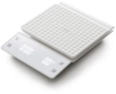 Produktbild von Elektronische digitale Keukenwaage, multifunktionale Kaffeewaage (weiß)