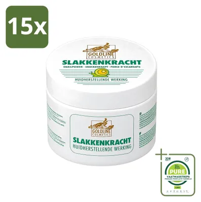 Produktbild von 15 x Goldline Körpercreme mit Schneckenschleimextrakt - 250 ml - Großpackung - 15 Stücke