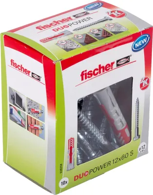 Obrázek produktu pro fischer Duopower 12 x 60 S se šroubem, balení po 10 ks.