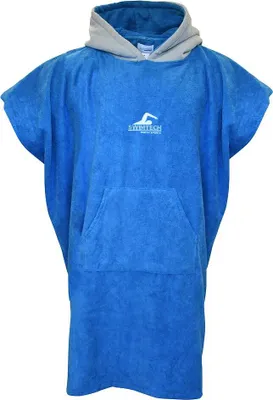 Produktbild von SwimTech Poncho Mikrofaser Blau/Grau Erwachsene Strand & Schwimmbad