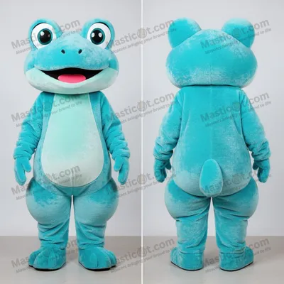 Produktbild von Cyan-Frosch-Maskottchen MASTICOT