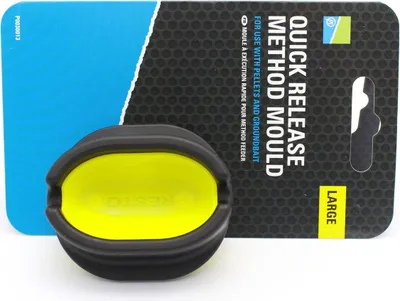 Produktbild von Preston Form für Grundfutter & Pellets zum Methodfeedern Quick Release Method Mould, Größe:Large (Gelb)
