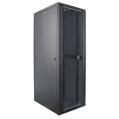 Produktbild von INTELLINET 48,3cm 19Zoll Netzwerkschrank 36 HE HxBxT 1766x600x800mm Schutzklasse IP20 unmontiert schwarz