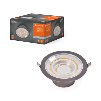 Produktbild von Ledvance LED Downlight Einbaustrahler Decor Filament Echo Silber Ø17cm 7W 650lm Warmweiß 2700K Schalter steuerbar
