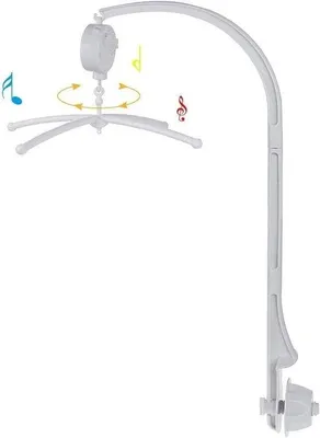 Image de Mobile musical Blobbs avec support pour bras pour lit de bébé et lit d'enfant