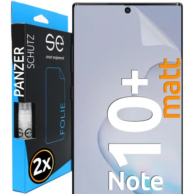 Produktbild von 2x se® 3D Schutzfolie (entspiegelt) Samsung Galaxy Note 10 Plus