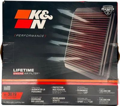 Zdjęcie produktu dla Filtr powietrza K&N kompatybilny z BMW serii 5 (G30/G31) / 6 GT / serii 7 (G11/G12) / X3 (G01) / X4 (G02) / X5 (G05) / X7 (G07) (33-3079), czerwony