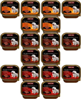Produktbild von Animonda Vom Feinsten Junior 150g Nassfutter für Welpen Geflügel Putenherzen