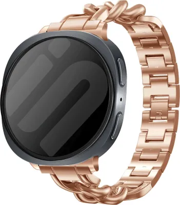 Produktbild von Strap-it Chain Armband - passend für Samsung Galaxy Watch 8 - 40 mm / Galaxy Watch 8 - 44 mm / Galaxy Watch 8 Classic (Roségold / Roségold)