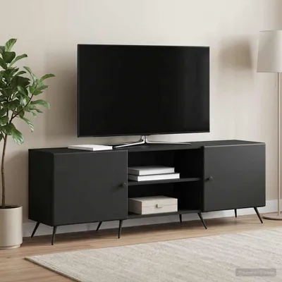 Immagine prodotto di Maison Exclusive - Mobile TV 150 x 31 x 50 cm, colore nero, realizzato in legno composito