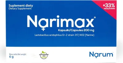 Produktbild von Narum Narine probiotikum Lactobacillus Acidophilus Er-2 STRAIN 317/402 150 mg 30 Kapseln
