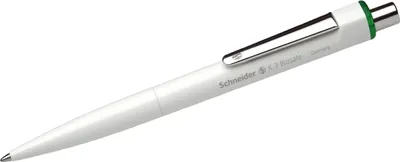 Image de Schneider Schneider Stylo à bille K3 Biosafe blanc Couleur d'écriture vert, 10 pcs.