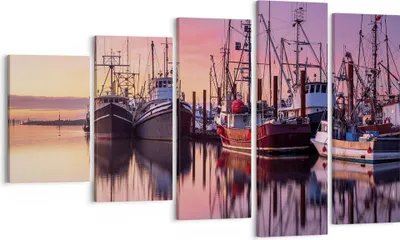 Produktbild von Bild auf Leinwand - Leinwandbild - 5 Teile - Marina Westen Die Sonne - 100x60cm - Wand Bild - Wanddeko - Wandbilder - Leinwanddruck - Bilder - Wanddekoration - Leinwand bilder - EG100x60-4645
