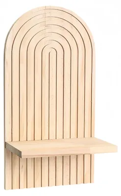 2er Set schwebende Wandregale aus Holz, 17,8 x 35 cm