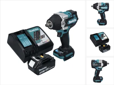 Immagine prodotto di Avvitatore a impulsi a batteria Makita DTW 700 RF1 18 V 700 Nm 1/2" XPT Brushless + 1x batteria ricaricabile 3,0 Ah + caricabatterie