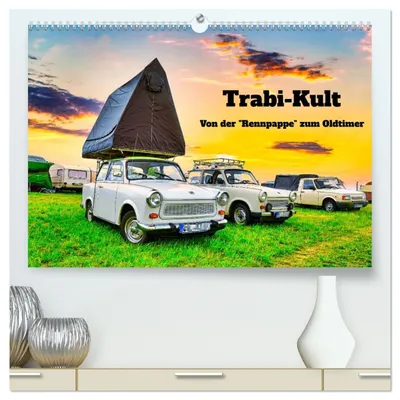 Produktbild von Trabi-Kult (hochwertiger Premium Wandkalender 2027 DIN A2 quer), Kunstdruck in Hochglanz