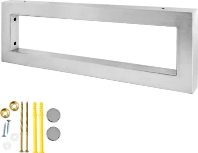 Produktbild von Edelstahl Wandkonsole 450 mm Waschbecken Halterung Wand Waschtisch Halterung Handtuchhalter Konsolenträger für Waschtischplatte Edelstahl gebürstet 450 mm Sanlingo
