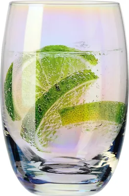 Produktbild von KROSNO Elite Rainbow Wassergläser 6er Set 440 ml – bunte Trinkgläser, klares Glas, modernes Design, ideal für Wasser, Säfte und Erfrischungsgetränke