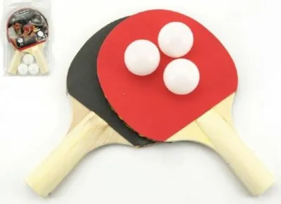 Immagine prodotto di Set da ping pong, 2 racchette e 3 palline