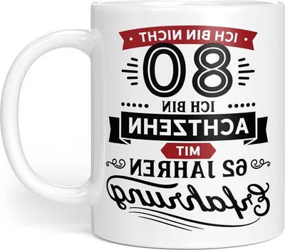 Immagine prodotto di Non ho 80 anni, ho 18 anni con 62 anni di esperienza Mug - Idea regalo divertente per un 80° compleanno